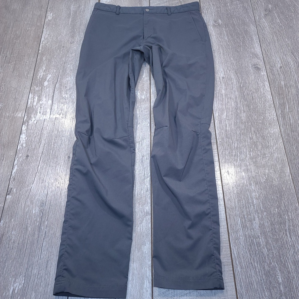 Nike Golf Pants Men 32x34 Gray Modern Fit Dri-FIT Performance Trousers